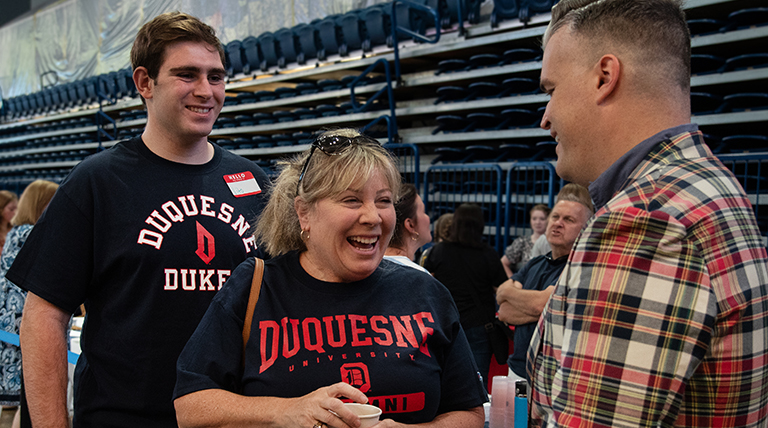 Duquesne student and parent at FAST 2023