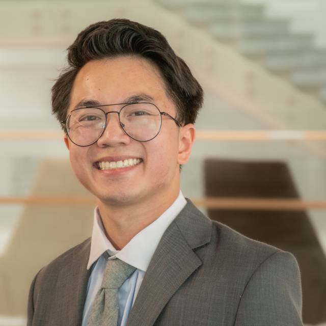Non-Profit Extern Student Thane Zeeh is smiling in a headshot.